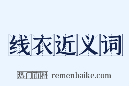 线衣近义词是什么意思的图片